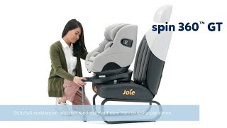 How To  So installierst du den Joie Spin 360 GT Kindersitz korrekt in deinem Fahrzeug [upl. by Spanos]