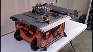 RIDGID Table Saw R4516 90 Second Review [upl. by Ramedlav]