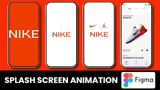 Simple Splash Screen Animation in FIGMA  FIGMA [upl. by Zrike]