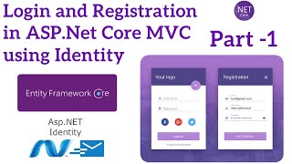 ASPNET Core MVC Login and Registration using Identity  Aspnet core tutorial [upl. by Hutner]