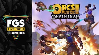 Orcs Must Die Deathtrap  Gamescom2024 Dev Interview [upl. by Girvin]