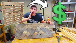 5 Pallet Wood Projects That ACTUALLY SELL [upl. by Duke475]