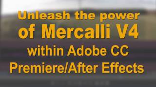 Mercalli V4 Adobe CC PlugIn for Premiere amp After Effects 2017 [upl. by Nirrac956]