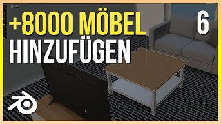 Über 8000 MÖBEL direkt in Blender  Blender 29 Anfänger Tutorial Deutsch  Part 6 [upl. by Brook]