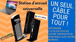 Test station daccueil pour PC portable pluggable et icybox [upl. by Kcira]