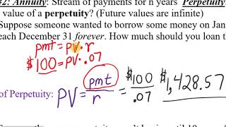 Basic Financial Math 2 Annuities and Perpetuities [upl. by Pier]