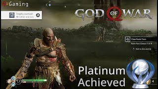 God of War  Platinum Achieved Father And Son Trophy [upl. by Ppik310]