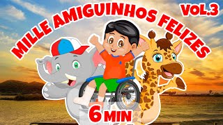 Amiguinhos Felizes Vol 3  Giramille 6 min  Desenho Animado Musical [upl. by Malcah268]