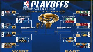 NBA PLAYOFF 2024 BRACKETS STANDING TODAY  NBA STANDING TODAY as of MAY 07 2024  NBA 2024 RESULT [upl. by Barvick]