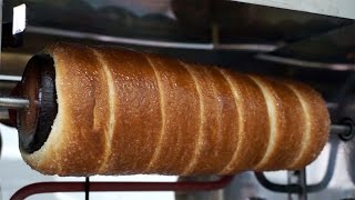 Kurtos Kalacs Making with Chimney Cake Easy Mix video tutorial [upl. by Karylin]