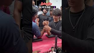 React to me top roll vs hook power shorts ytshorts armwrestlingchalleng armwresting [upl. by Eidod]