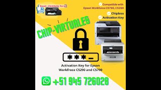 Epson Chipvirtuales WFC5790  Nueva Actualizacion CV24M3 [upl. by Clayson]