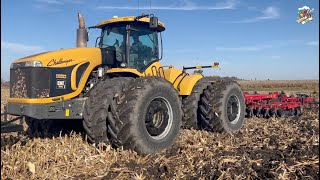 Middle America  Ripping the Fields  Two Agco Challenger MT975B Tractors pulling Sunflower Rippers [upl. by Odlanar154]