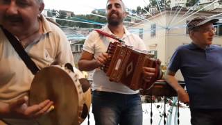 Subiaco 2016 tarantella Calabrese organetto e tamburello [upl. by Ardnuasac]