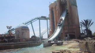 Journey to Atlantis Front Seat onride HD POV Seaworld San Diego [upl. by Dyolf]