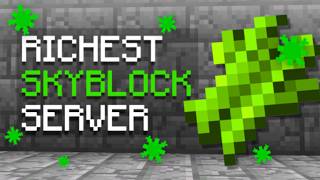 THE RICHEST START ON OP SKYBLOCK SERVER  Minecraft Skyblock  181121 [upl. by Ahsitram]