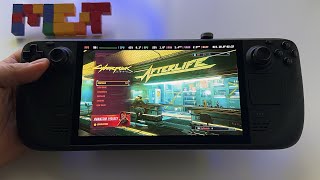 Cyberpunk 2077  HDR  Steam Deck OLED handheld gameplay  Steam OS [upl. by Nrubua]