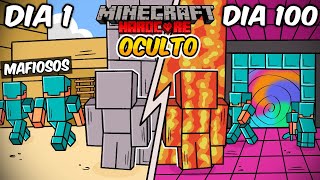 🤫Sobreviví 100 DÍAS Dentro de una BASE SECRETA De Un CLAN MUY PELIGROSO en Minecraft HARDCORE [upl. by Airelav]