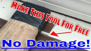 How To Click and Lock Vinyl Plank Flooring Make Your Own Installation Tool DIY [upl. by Sprage]