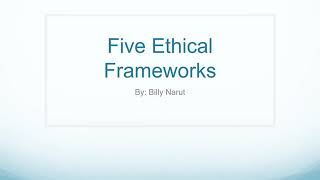 Five ethical framework in business ethics [upl. by Gallard]