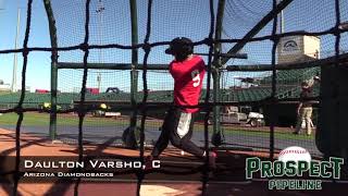 Daulton Varsho Prospect Video C Arizona Diamondbacks [upl. by Jackelyn]