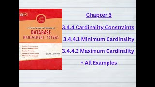 Cardinality Constraints Minimum and Maximum Cardinality in DBMS Types of Binary Relationships [upl. by Oel414]