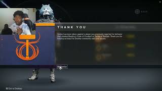 BUNGIE FINALLY RESPONDS TO CHEAING HOW TO BAN A CHEATER DESTINY 2 [upl. by Llorrad868]