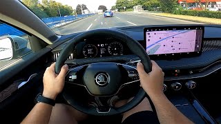 2024 Skoda SUPERB Laurin amp Klement 20 TDI 150 HP POV Test drive CARiNIK Amazing business car [upl. by Idnat144]