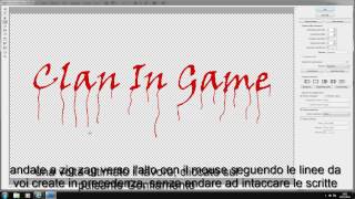 Videoguida Scritta con effetto colatura Photoshop [upl. by Lurie]