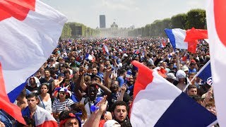 France v Croatia  Celebrations in Paris as France win the World Cup  live [upl. by Colt]