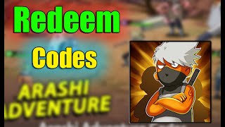 Arashi Adventure Redeem Codes 2023  Arashi Adventure NARUTO code redeem code game [upl. by Silsbye]