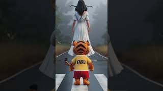 Faru aur Bhootiya kankal cartoon edit shorts Faru animals cat kid [upl. by Peg726]