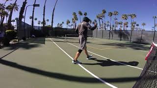 2019 Lakes Pickleball Tournament 50 Singles Zane Affleck vs Rob Davidson [upl. by Bever]