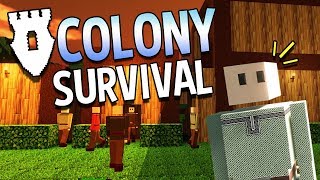 Colony Survival  1  Shared Kingdom 4Player Online [upl. by Lirrehs]