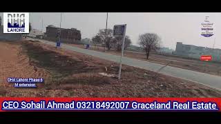 DHA Lahore Phase5 M extension Complete Review Videovisit by Graceland Real Estate [upl. by Yolane996]