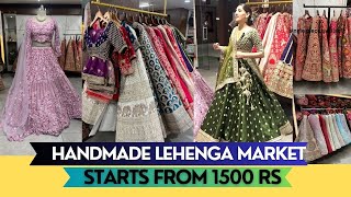 Biggest Wedding Lehenga Market Starts From 1500 Rs  Best Place For Wedding Shopping [upl. by Adlesirhc]