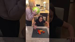 Candy Watermelon 😱 challenge watermelon familyfun prank shorts family funny pranks [upl. by Eirolam877]