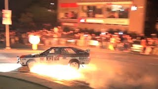 Rally Legend 2019 CRAZY DONUTS on a Roundabout  Ken Block Klausner Gigi Galli amp More [upl. by Haletky812]