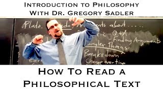 How to Read a Philosophical Text Matters to Keep in Mind [upl. by Baxy623]