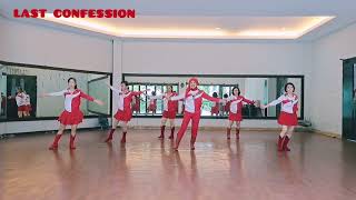 Last Confession  Line Dance Choreo by Mark Furnell UK amp Chris Godden UK [upl. by Karena]