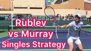 Rublev VS Murray Singles Point Analysis Tennis Strategy Explained [upl. by Christan]