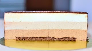 Муссовый торт Три шоколада ☆ Chocolate mousse cake [upl. by Kahcztiy255]