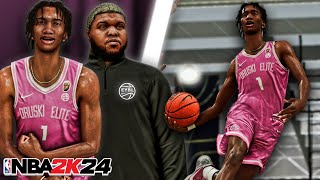 DRUSKI INVITED ME TO PLAY FOR HIS EYBL TEAM  NBA2K24 MYCAREER 5 [upl. by Nonnek591]