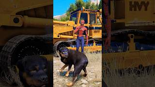 GTA V  CHOP HELPED FRANKLIN AND JCB  shorts [upl. by Lubow]