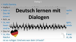 Dialoge A2  B1 Deutsch lernen durch Hören  4 [upl. by Singband]