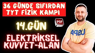 14GÜN  ELEKTRİKSEL KUVVET  ELEKTRİKSEL ALAN  36 Günde Sıfırdan TYT Fizik Kampı [upl. by Afaw]