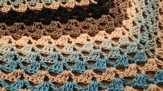 The OneRow Rover Stitch Shawl  Crochet Tutorial [upl. by Ahsikan]