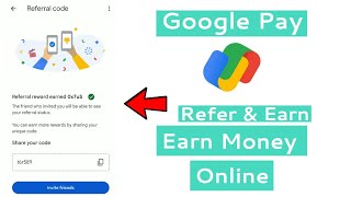 Earn Money 🤑 Online By Google Pay App On Inviting Friends In Tamil [upl. by Eiduj304]