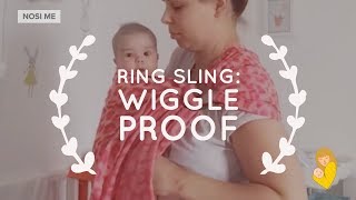 Ring Sling Front Carry newborn  wiggleproof [upl. by Dennison437]