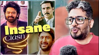 INSANE CLASH Prabhas Vs Akshay Kumar Raja Saab Vs Jolly LLB 3 Arshad Warsi [upl. by Dnomsed]